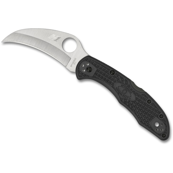 2024 Spyderco Tasman Salt 2 Lightweight Black H1 Plain